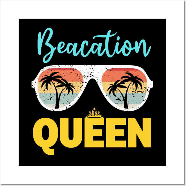 Baecation Queen 2023 Couples Bae Queen Vacay Mode Beach Trip Wall Art by AE Desings Digital